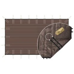 Bâche D'hivernage Filtrante Classic Sandows + Pitons Escamotable