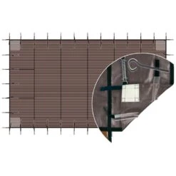 Bâche D'hivernage Filtrante Luxe Ressorts + Pitons Inox