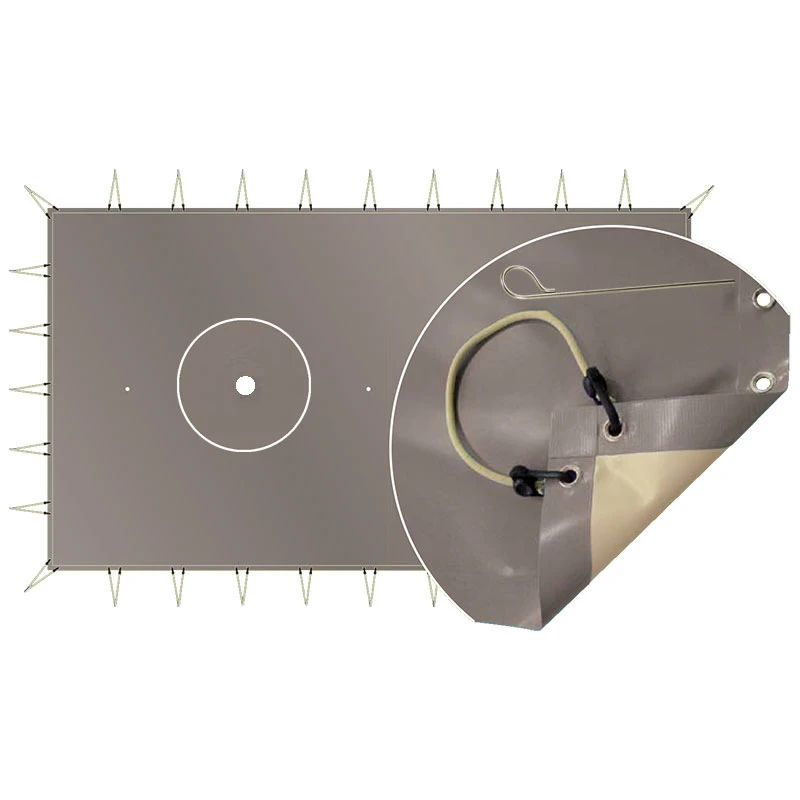 Bâche D'hivernage Opaque Classic Sandows + Pitons Gazon 1 Bâche D'hivernage Opaque Classic Sandows + Pitons Gazon