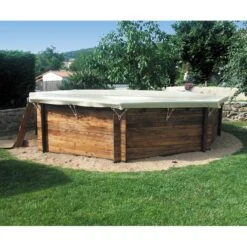 Bâche D'hivernage Opaque Classic Pour Piscine Bois -Ubbink || GRE || Intex Soldes Magasin bache d hivernage opaque classic pour piscine bois 2