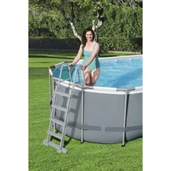 Piscine Bestway Ovale Power Steel 5,49 X 2,74 H1,22m 9 Piscine Bestway Ovale Power Steel 5,49 X 2,74 H1,22m -Ubbink || GRE || Intex Soldes Magasin piscine bestway ovale power steel 549 x 274 h122m 4
