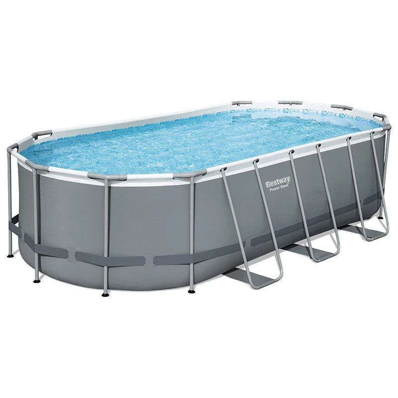 Piscine Bestway Ovale Power Steel 5,49 X 2,74 H1,22m 1 Piscine Bestway Ovale Power Steel 5,49 X 2,74 H1,22m