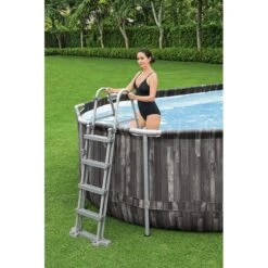 Piscine Bestway Ovale Power Steel Décor Bois 7,32 X 3,66 H1,22m -Ubbink || GRE || Intex Soldes Magasin piscine bestway ovale power steel decor bois 732 x 366 h122m 6