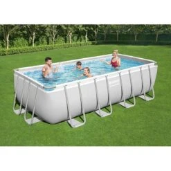 Piscine Bestway Rectangulaire Power Steel 4,88 X 2,44 H1,22m -Ubbink || GRE || Intex Soldes Magasin piscine bestway rectangulaire power steel 488 x 244 h122m 2