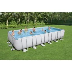 Piscine Bestway Rectangulaire Power Steel 7,32 X 3,66 H1,32m -Ubbink || GRE || Intex Soldes Magasin piscine bestway rectangulaire power steel 732 x 366 h132m 2