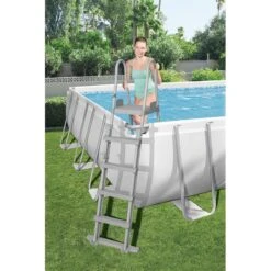 Piscine Bestway Rectangulaire Power Steel 7,32 X 3,66 H1,32m -Ubbink || GRE || Intex Soldes Magasin piscine bestway rectangulaire power steel 732 x 366 h132m 4