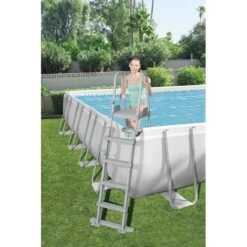 Piscine Bestway Rectangulaire Power Steel 9,56 X 4,88 H1,32m -Ubbink || GRE || Intex Soldes Magasin piscine bestway rectangulaire power steel 956 x 488 h132m 4