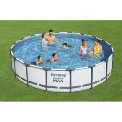 Piscine Bestway Ronde Steel Pro Max 5,49 X H1,22m -Ubbink || GRE || Intex Soldes Magasin piscine bestway ronde steel pro max 549 x h122m 5