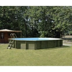 Piscine Bois Avocado 6,56 X 4,56 X H1,31m -Ubbink || GRE || Intex Soldes Magasin piscine bois avocado 656 x 456 x h131m 3