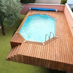 Ubbink Piscine Bois Azura 4,90 X 3,55 X H1,30m 8 Ubbink Piscine Bois Azura 4,90 X 3,55 X H1,30m -Ubbink || GRE || Intex Soldes Magasin piscine bois azura 490 x 355 x h130m 3