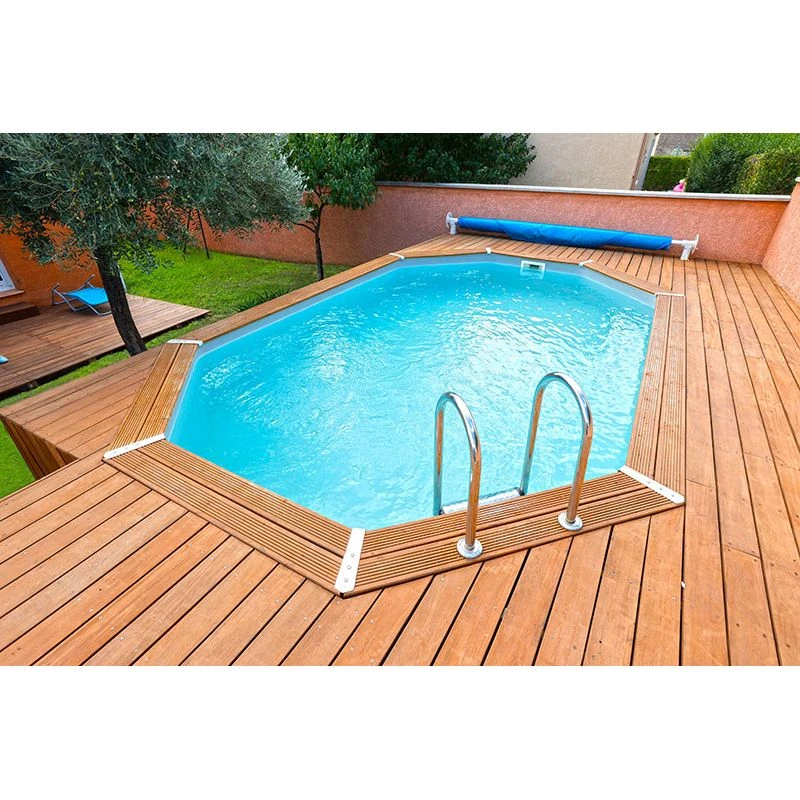 Ubbink Piscine Bois Azura 4,90 X 3,55 X H1,30m 5 Ubbink Piscine Bois Azura 4,90 X 3,55 X H1,30m – Image 5