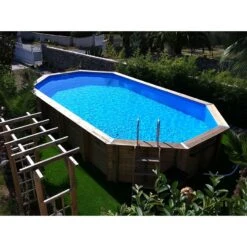 Ubbink Piscine Bois Azura 7,50 X 4,00 X H1,30m -Ubbink || GRE || Intex Soldes Magasin piscine bois azura 750 x 400 x h130m 2