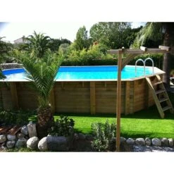 Ubbink Piscine Bois Azura 7,50 X 4,00 X H1,30m -Ubbink || GRE || Intex Soldes Magasin piscine bois azura 750 x 400 x h130m 3