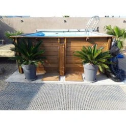 Piscine Bois Carra 3,05 X 3,05 X H1,19m -Ubbink || GRE || Intex Soldes Magasin piscine bois carra 305 x 305 x h119m 3