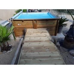 Piscine Bois Carra 3,05 X 3,05 X H1,19m -Ubbink || GRE || Intex Soldes Magasin piscine bois carra 305 x 305 x h119m 5