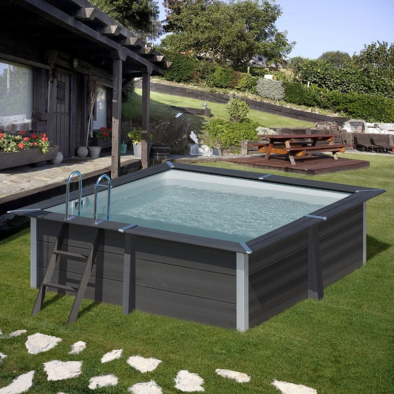 Piscine Bois Composite Avant Garde Gre 3,26 X 3,26 X H0,96m 2 Piscine Bois Composite Avant Garde Gre 3,26 X 3,26 X H0,96m – Image 2