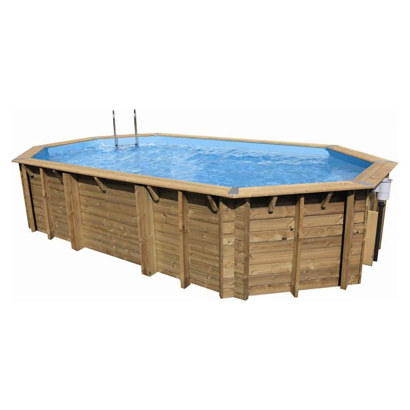 Ubbink Piscine Bois Lagon 6,70 X 4,00 X H1,30m 1 Ubbink Piscine Bois Lagon 6,70 X 4,00 X H1,30m