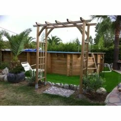 Ubbink Piscine Bois Lagon 8,20 X 4,70 X H1,30m -Ubbink || GRE || Intex Soldes Magasin piscine bois lagon 820 x 470 x h130m 4