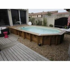 Ubbink Piscine Bois Ocea 5,50 X 3,55 X H1,20m -Ubbink || GRE || Intex Soldes Magasin piscine bois ocea 550 x 355 x h120m 4