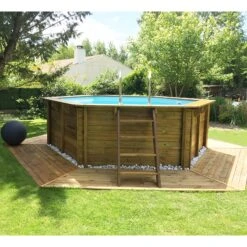 Piscine Bois Vanille Premium 4,12 X H1,19m