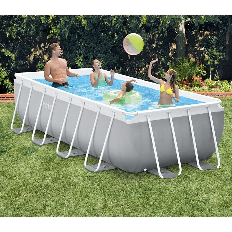 Piscine Tubulaire Intex Prism Frame 4,00 X 2,00 X H1,00m 2 Piscine Tubulaire Intex Prism Frame 4,00 X 2,00 X H1,00m – Image 2
